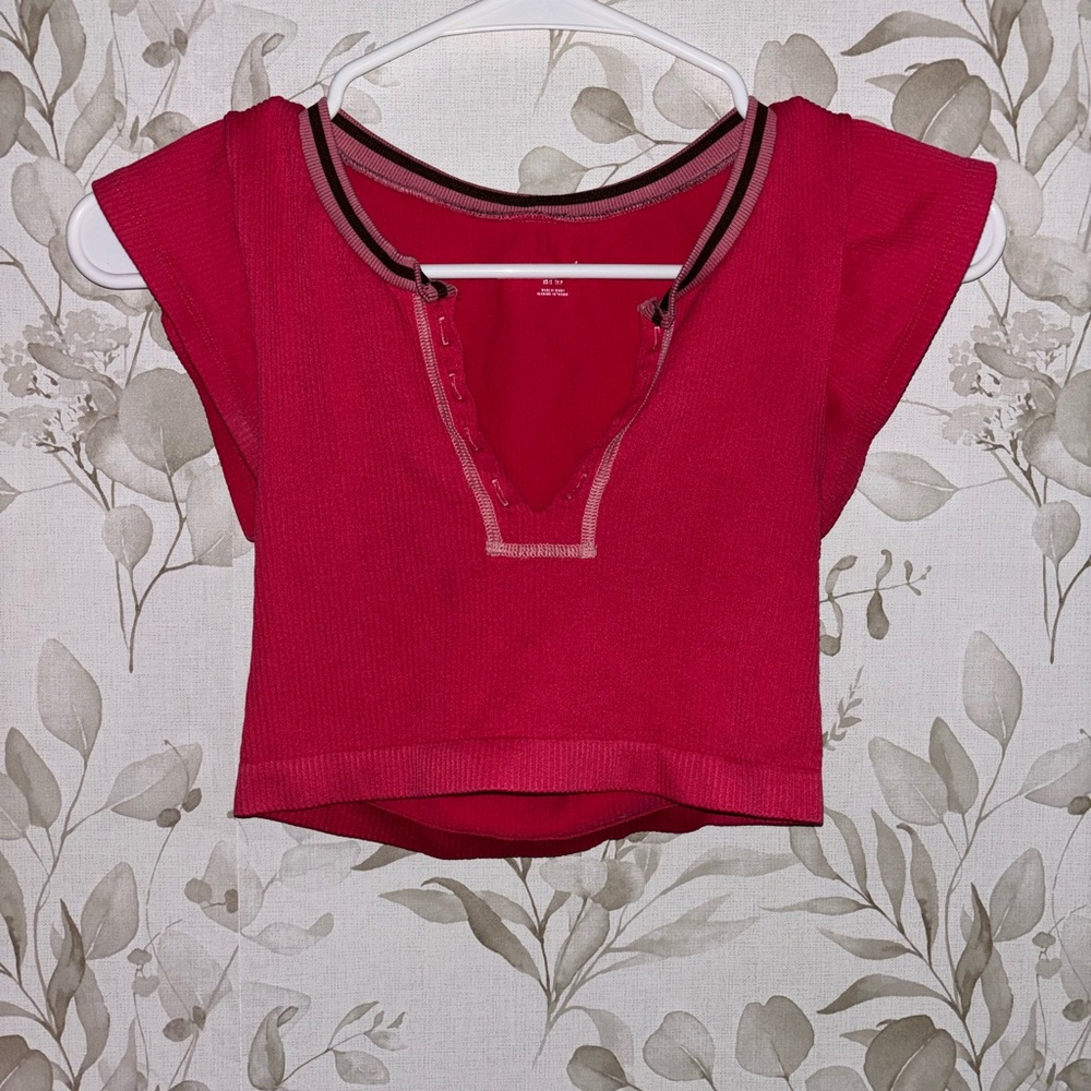 Urban Outfitters Crimson Tank Top with Black Trim